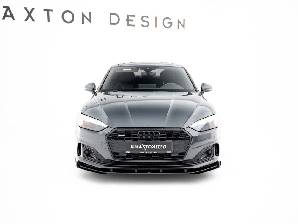 Maxton Design Street PRO Front Splitter + Flaps Audi A5 F5 Facelift