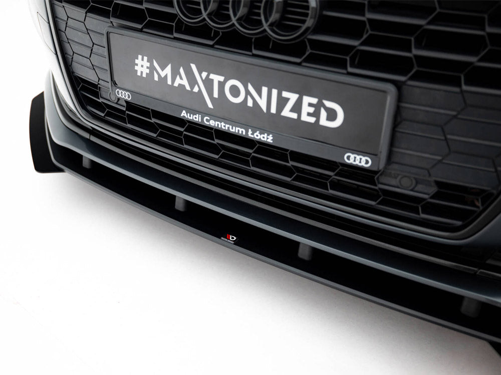 Maxton Design Street PRO Front Splitter + Flaps Audi A5 F5 Facelift