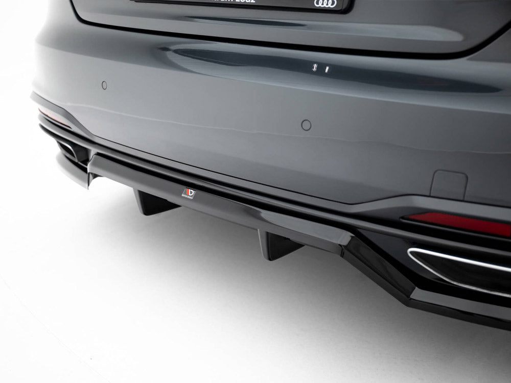 Maxton Design Rear Splitter (Vertical Bars) Audi A5 F5 Facelift