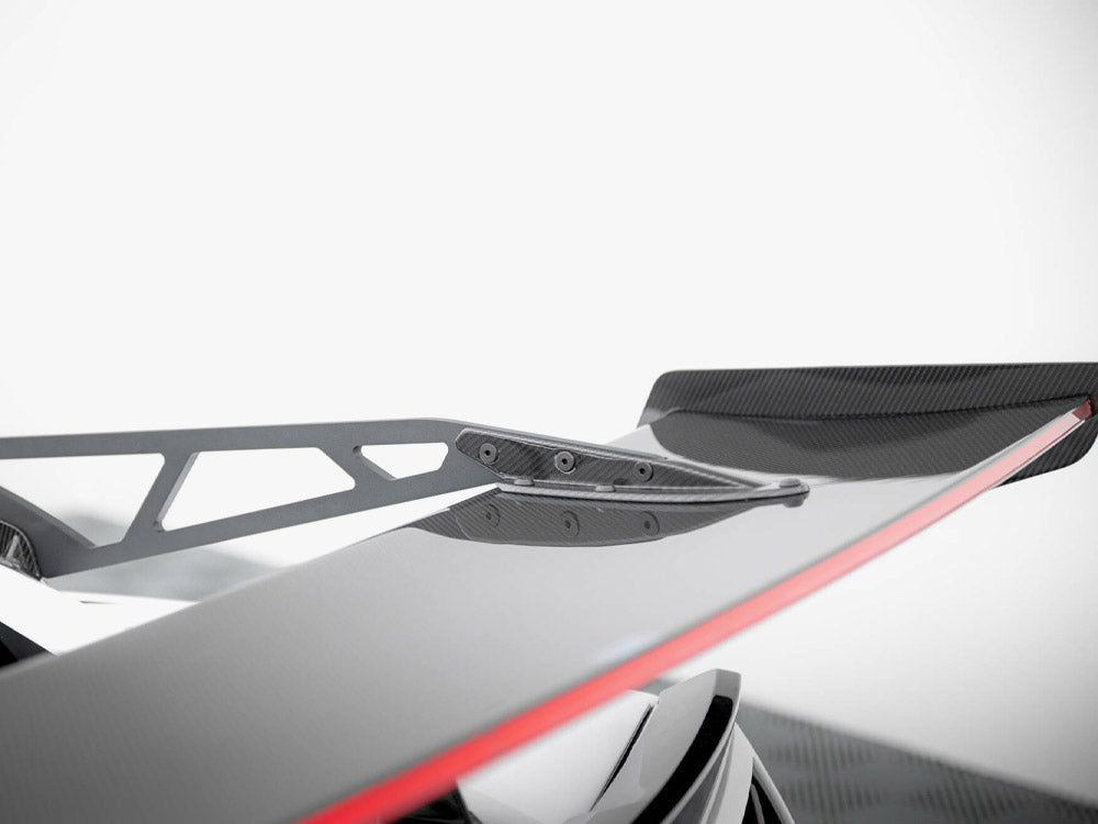 Maxton Design Carbon Spoiler With Upper Swan Mounting + LED Chevrolet Corvette Stingray / Grand Sport C7
