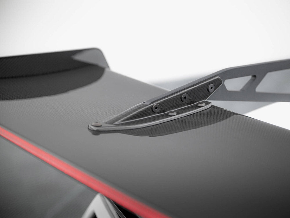 Maxton Design Carbon Spoiler With Upper Swan Mounting + LED Chevrolet Corvette Stingray / Grand Sport C7