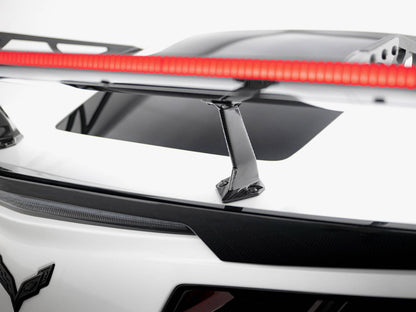 Maxton Design Carbon Spoiler With Upper Swan Mounting + LED Chevrolet Corvette Stingray / Grand Sport C7