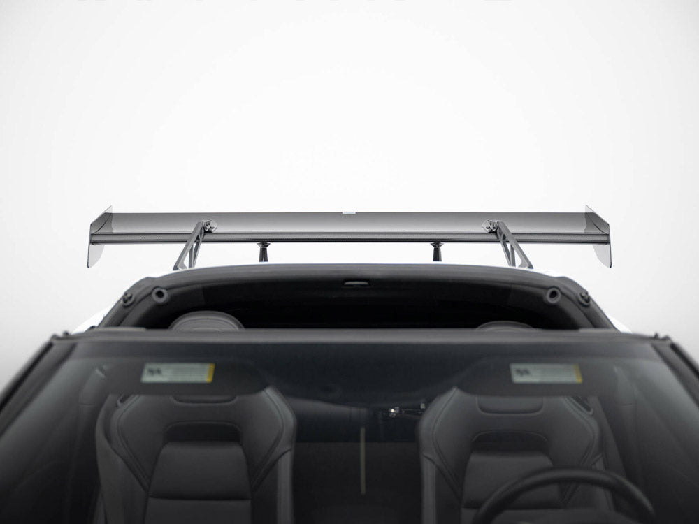 Maxton Design Carbon Spoiler With Upper Swan Mounting + LED Chevrolet Corvette Stingray / Grand Sport C7