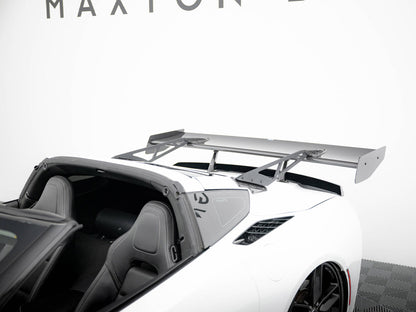 Maxton Design Carbon Spoiler With Upper Swan Mounting + LED Chevrolet Corvette Stingray / Grand Sport C7