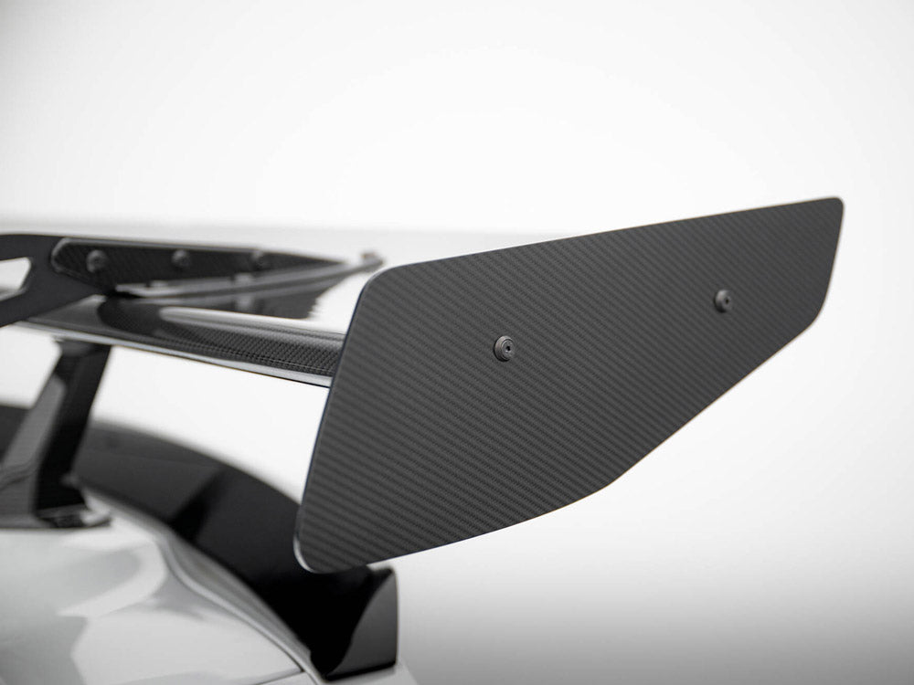 Maxton Design Carbon Spoiler With Upper Swan Mounting + LED Chevrolet Corvette Stingray / Grand Sport C7