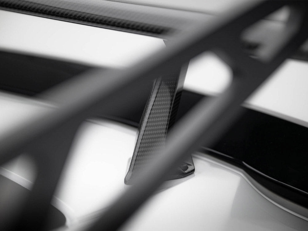 Maxton Design Carbon Spoiler With Upper Swan Mounting + LED Chevrolet Corvette Stingray / Grand Sport C7