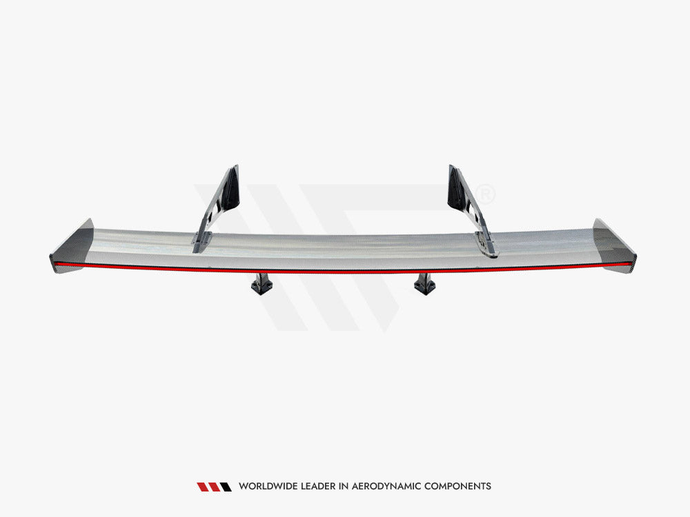 Maxton Design Carbon Spoiler With Upper Swan Mounting + LED Chevrolet Corvette Stingray / Grand Sport C7