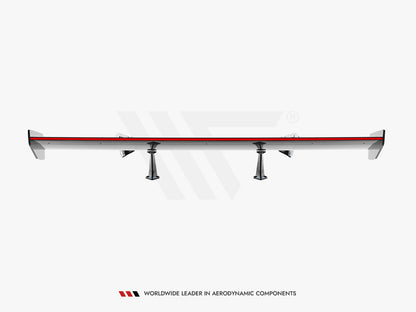 Maxton Design Carbon Spoiler With Upper Swan Mounting + LED Chevrolet Corvette Stingray / Grand Sport C7