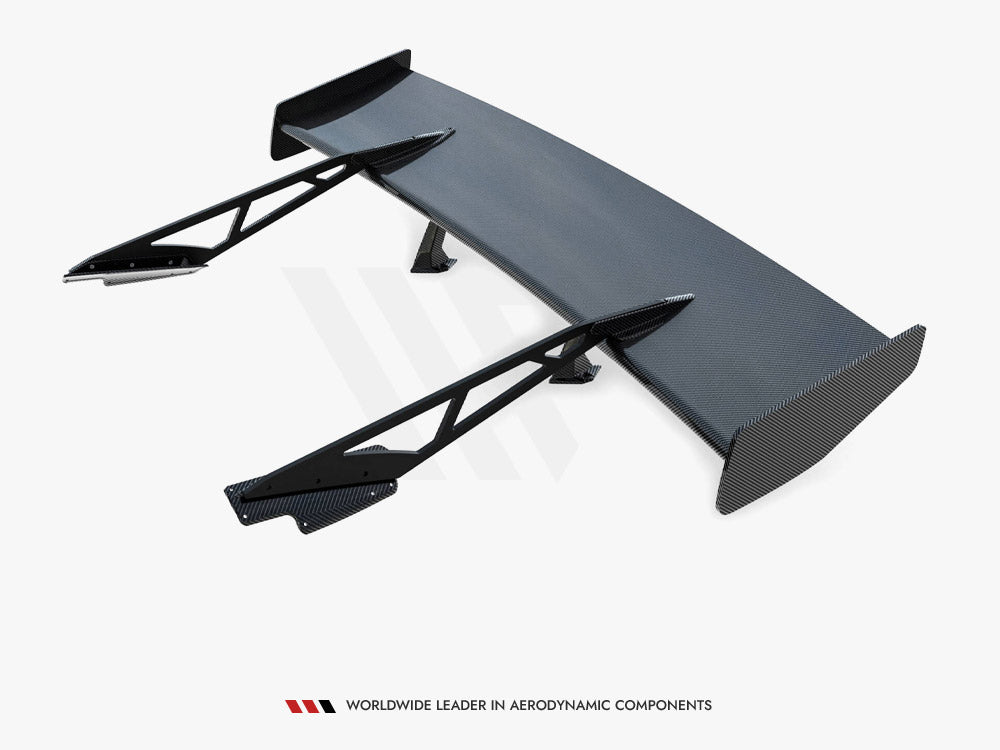 Maxton Design Carbon Spoiler With Upper Swan Mounting + LED Chevrolet Corvette Stingray / Grand Sport C7