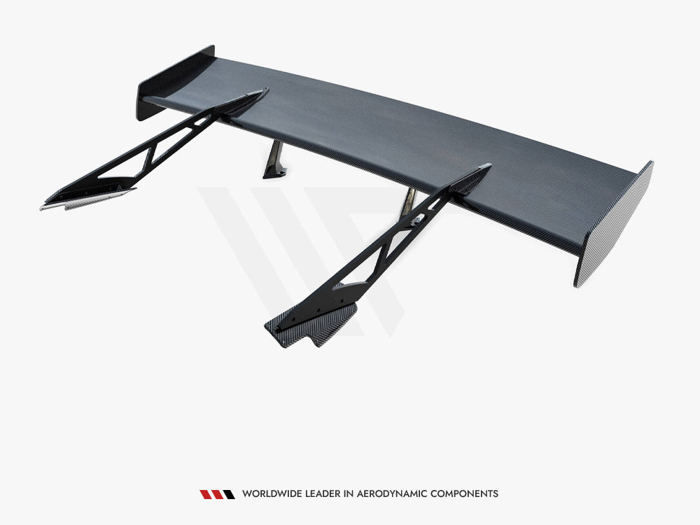 Maxton Design Carbon Spoiler With Upper Swan Mounting + LED Chevrolet Corvette Stingray / Grand Sport C7