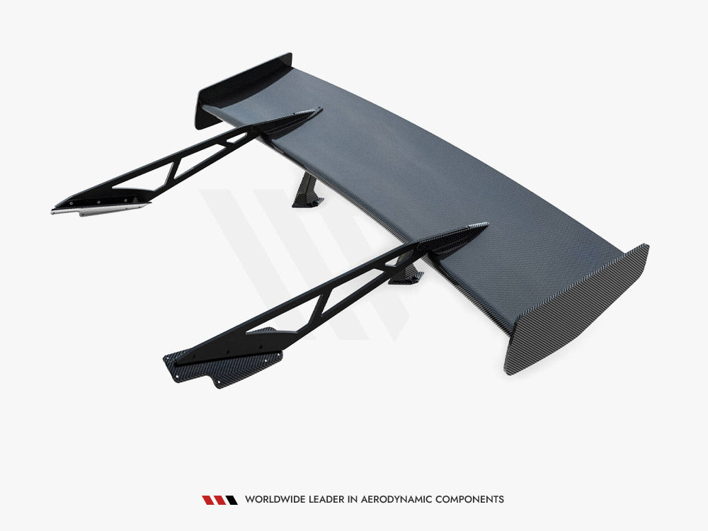 Maxton Design Carbon Spoiler With Upper Swan Mounting + LED Chevrolet Corvette Stingray / Grand Sport C7