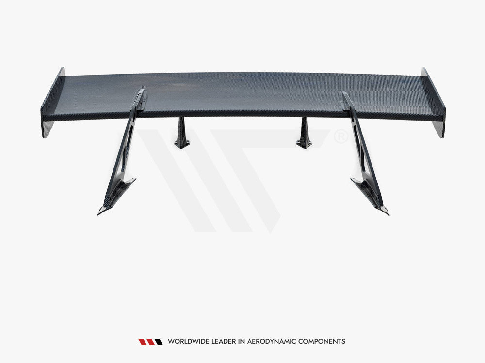 Maxton Design Carbon Spoiler With Upper Swan Mounting + LED Chevrolet Corvette Stingray / Grand Sport C7