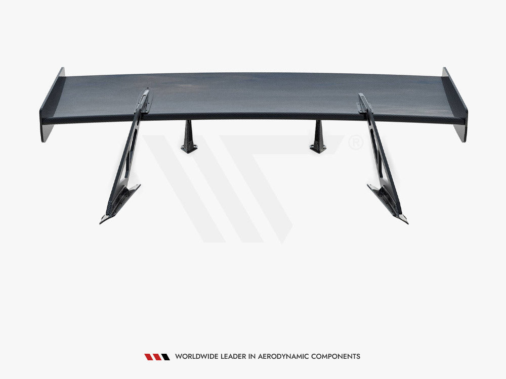 Maxton Design Carbon Spoiler With Upper Swan Mounting + LED Chevrolet Corvette Stingray / Grand Sport C7