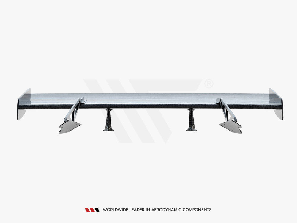 Maxton Design Carbon Spoiler With Upper Swan Mounting + LED Chevrolet Corvette Stingray / Grand Sport C7