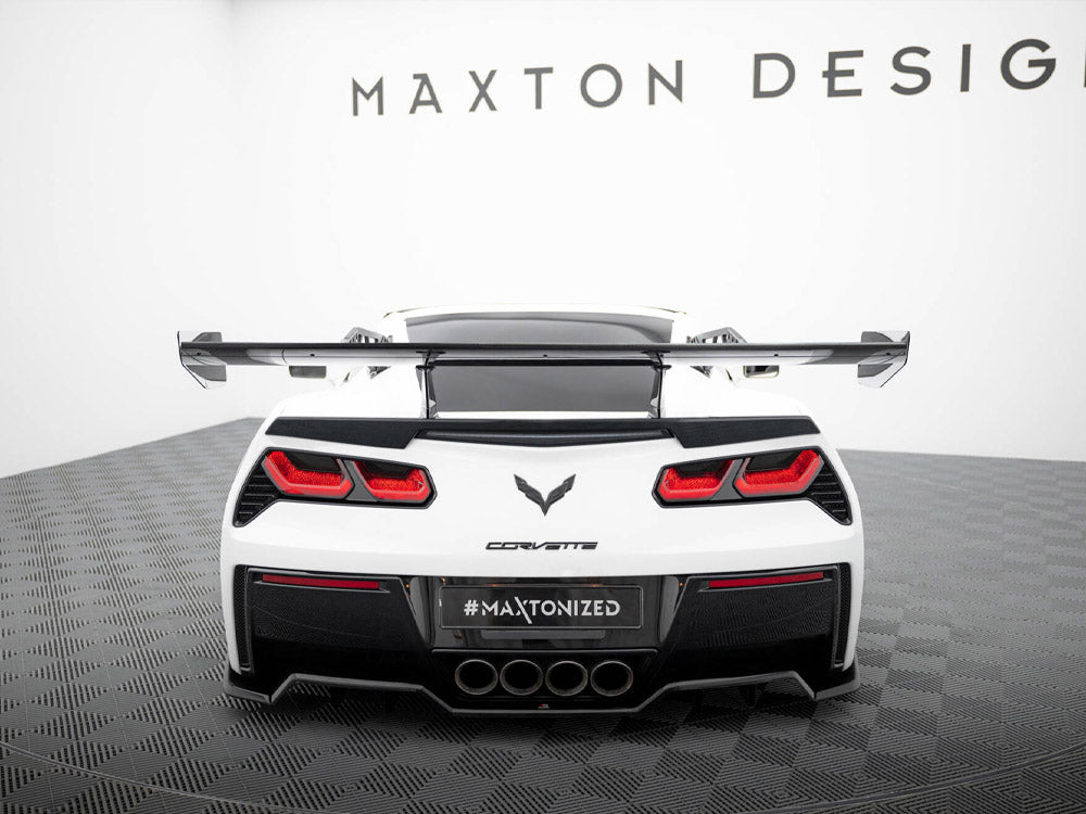 Maxton Design Carbon Spoiler With Upper Swan Mounting Chevrolet Corvette Stingray / Grand Sport C7