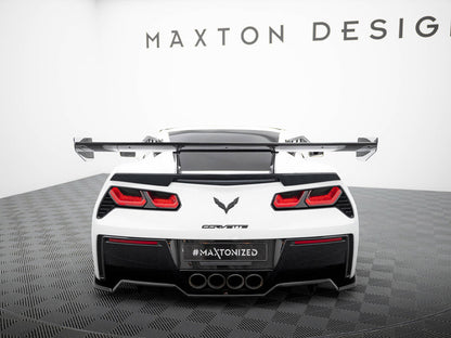 Maxton Design Carbon Spoiler With Upper Swan Mounting Chevrolet Corvette Stingray / Grand Sport C7