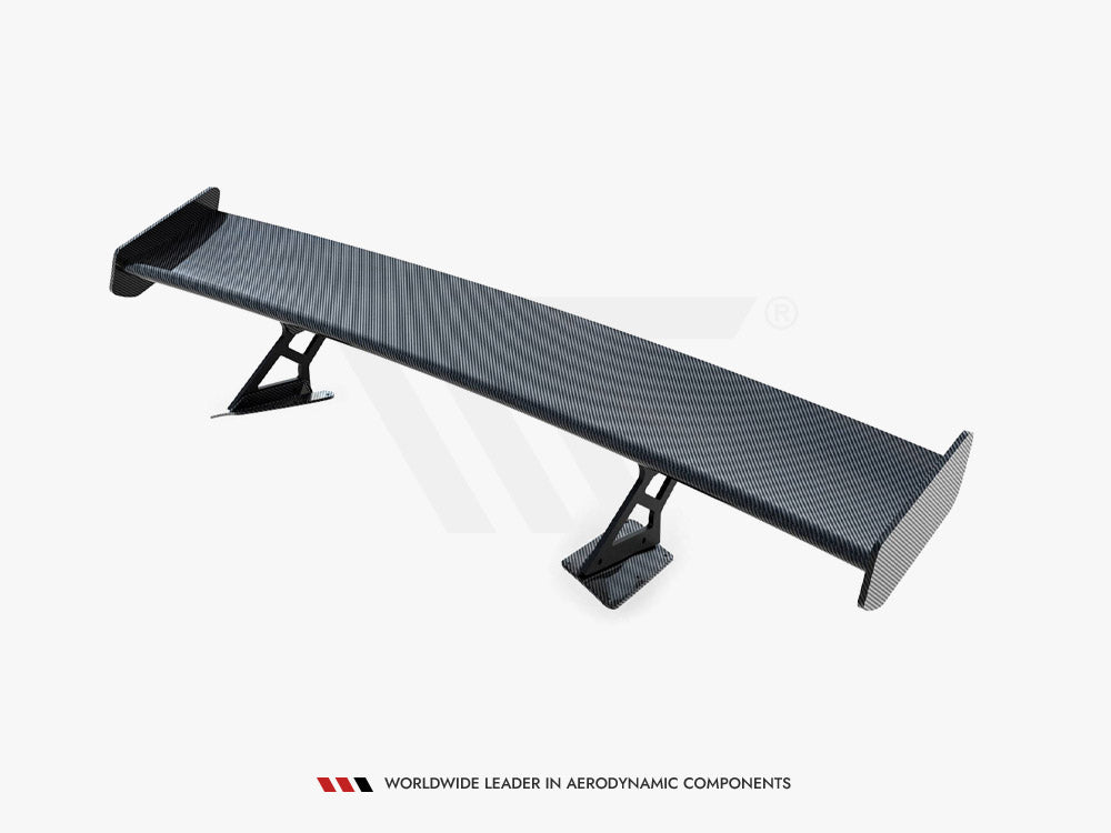 Maxton Design Carbon Spoiler With Internal Brackets Uprights + LED Chevrolet Corvette Stingray / Grand Sport C7