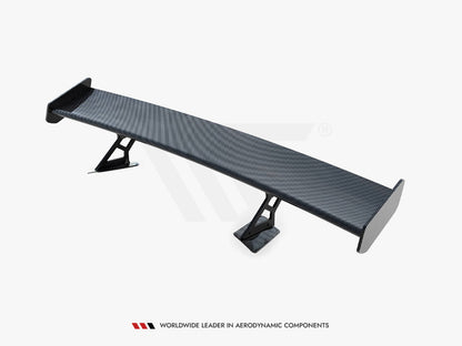 Maxton Design Carbon Spoiler With Internal Brackets Uprights + LED Chevrolet Corvette Stingray / Grand Sport C7