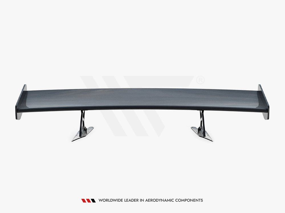 Maxton Design Carbon Spoiler With Internal Brackets Uprights + LED Chevrolet Corvette Stingray / Grand Sport C7