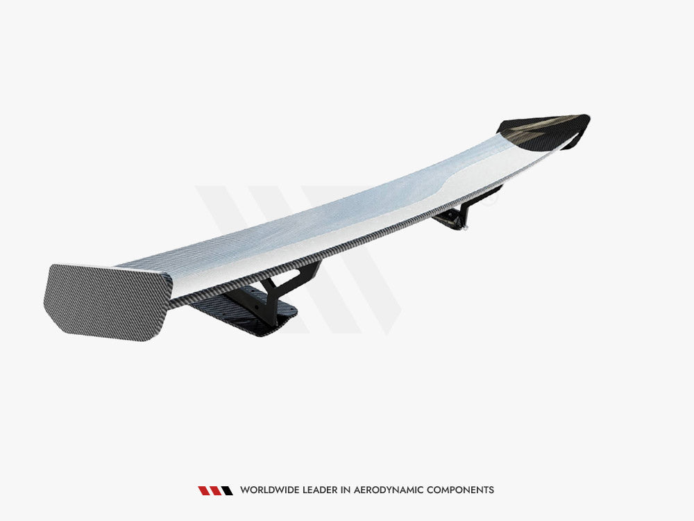 Maxton Design Carbon Spoiler With Internal Brackets Uprights Chevrolet Corvette Stingray / Grand Sport C7