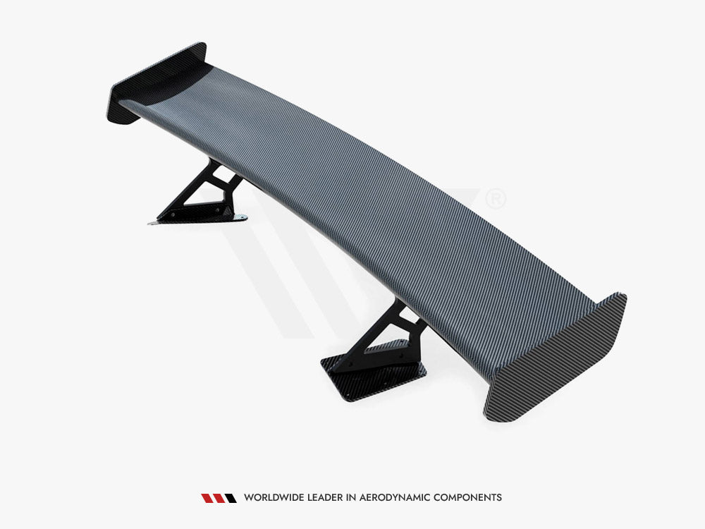Maxton Design Carbon Spoiler With Internal Brackets Uprights Chevrolet Corvette Stingray / Grand Sport C7
