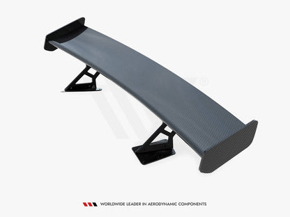 Maxton Design Carbon Spoiler With Internal Brackets Uprights Chevrolet Corvette Stingray / Grand Sport C7