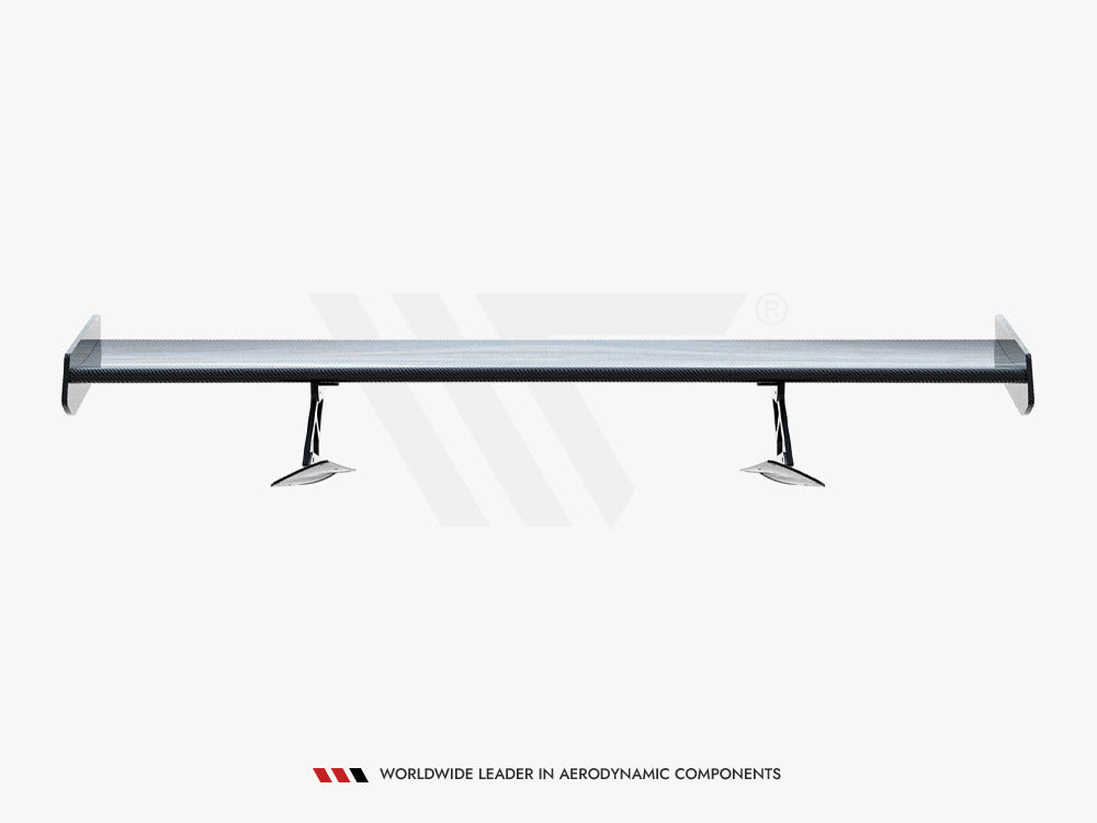 Maxton Design Carbon Spoiler With Internal Brackets Uprights Chevrolet Corvette Stingray / Grand Sport C7