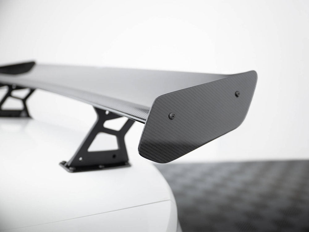 Maxton Design Carbon Spoiler With Internal Brackets Uprights + LED Volkswagen Jetta GLI Mk7