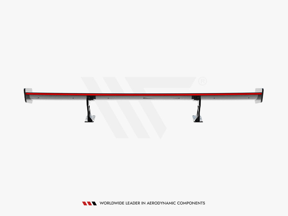 Maxton Design Carbon Spoiler With Internal Brackets Uprights + LED Volkswagen Jetta GLI Mk7