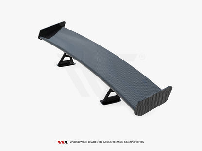 Maxton Design Carbon Spoiler With Internal Brackets Uprights + LED Volkswagen Jetta GLI Mk7