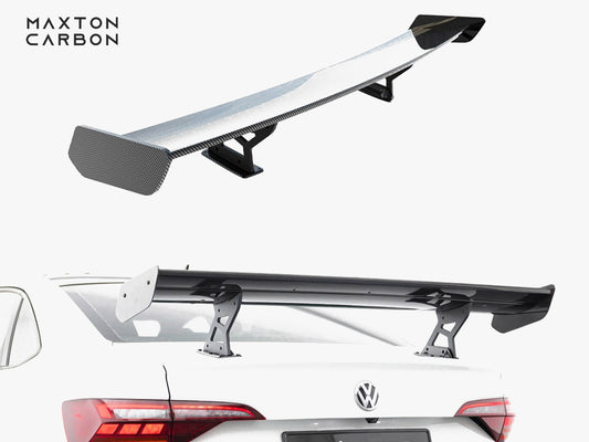 Maxton Design Carbon Spoiler With Internal Brackets Uprights Volkswagen Jetta GLI Mk7