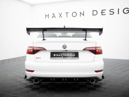 Maxton Design Carbon Spoiler With Internal Brackets Uprights Volkswagen Jetta GLI Mk7