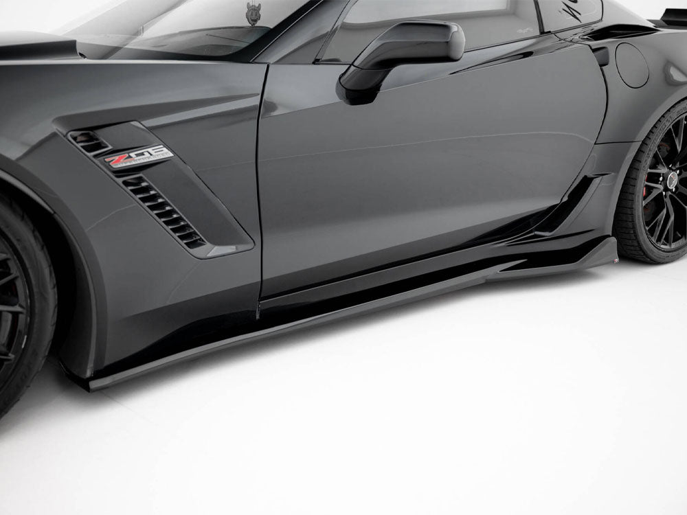 Maxton Design Side Skirts Diffusers Chevrolet Corvette Z06 C7