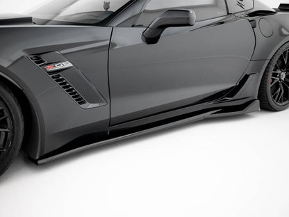 Maxton Design Side Skirts Diffusers Chevrolet Corvette Z06 C7