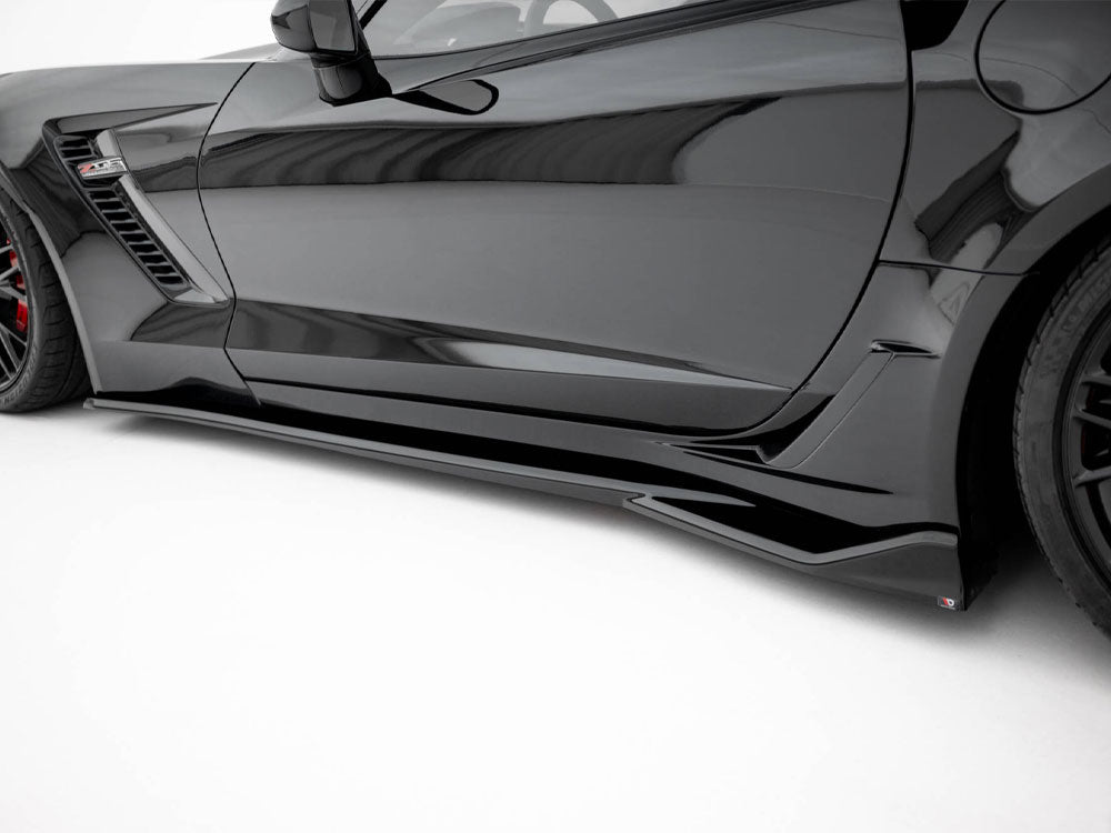 Maxton Design Side Skirts Diffusers Chevrolet Corvette Z06 C7
