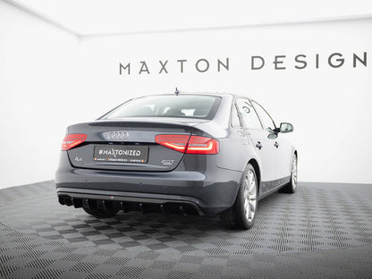 Maxton Design Rear Valance Audi A4 B8 Facelift (Single side dual exhaust version)