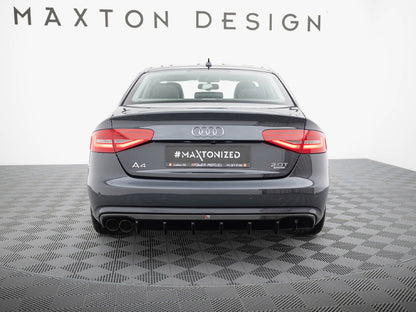 Maxton Design Rear Valance Audi A4 B8 Facelift (Single side dual exhaust version)