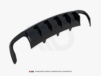 Maxton Design Rear Valance Audi A4 B8 Facelift (Version with dual exhausts on both sides)