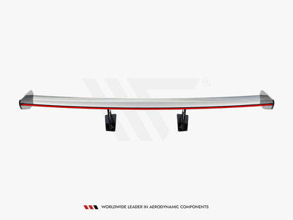 Maxton Design Carbon Spoiler With Internal Brackets Uprights V.1 + LED Porsche 718 Cayman GTS 982c