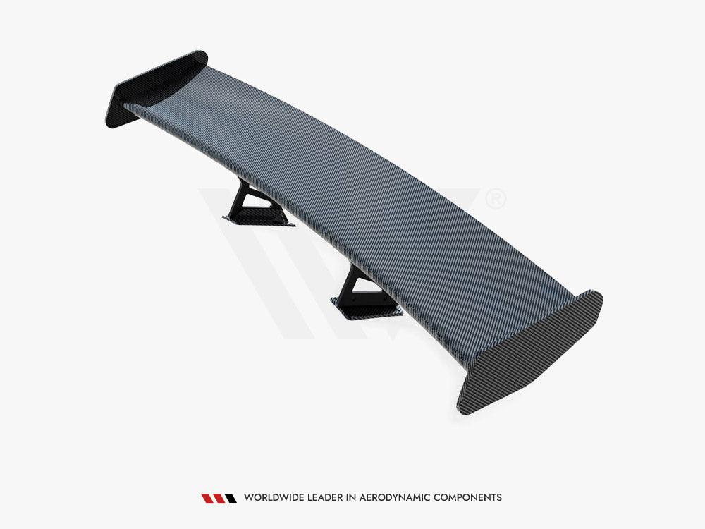 Maxton Design Carbon Spoiler With Internal Brackets Uprights V.1 + LED Porsche 718 Cayman GTS 982c