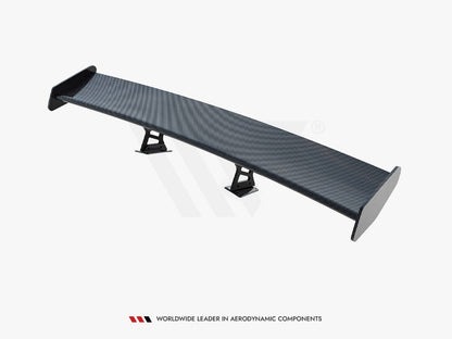 Maxton Design Carbon Spoiler With Internal Brackets Uprights V.1 + LED Porsche 718 Cayman GTS 982c