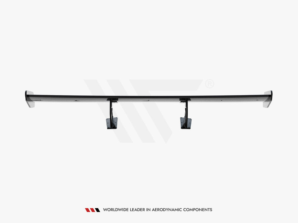 Maxton Design Carbon Spoiler With Internal Brackets Uprights V.2 Porsche 718 Cayman GTS 982c