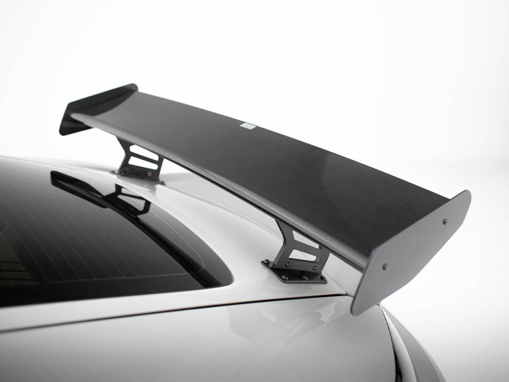 Maxton Design Carbon Spoiler With Internal Brackets Uprights V.2 + LED Porsche 718 Cayman GTS 982c