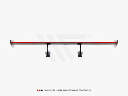 Maxton Design Carbon Spoiler With Internal Brackets Uprights V.2 + LED Porsche 718 Cayman GTS 982c