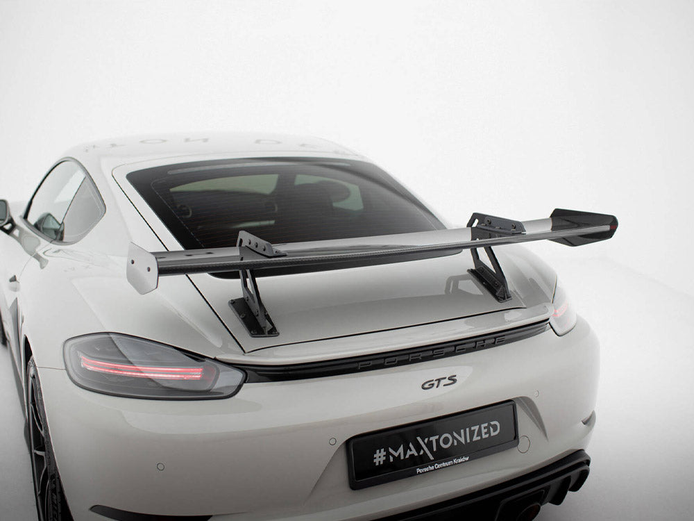Maxton Design Carbon Spoiler With Upper Swan Mounting V.1 Porsche 718 Cayman GTS 982c