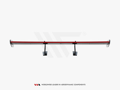 Maxton Design Carbon Spoiler With Upper Swan Mounting V.1 + LED Porsche 718 Cayman GTS 982c