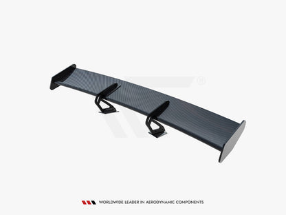 Maxton Design Carbon Spoiler With Upper Swan Mounting V.1 + LED Porsche 718 Cayman GTS 982c