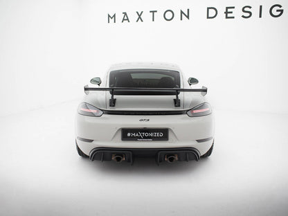 Maxton Design Carbon Spoiler With Upper Swan Mounting V.2 Porsche 718 Cayman GTS 982c