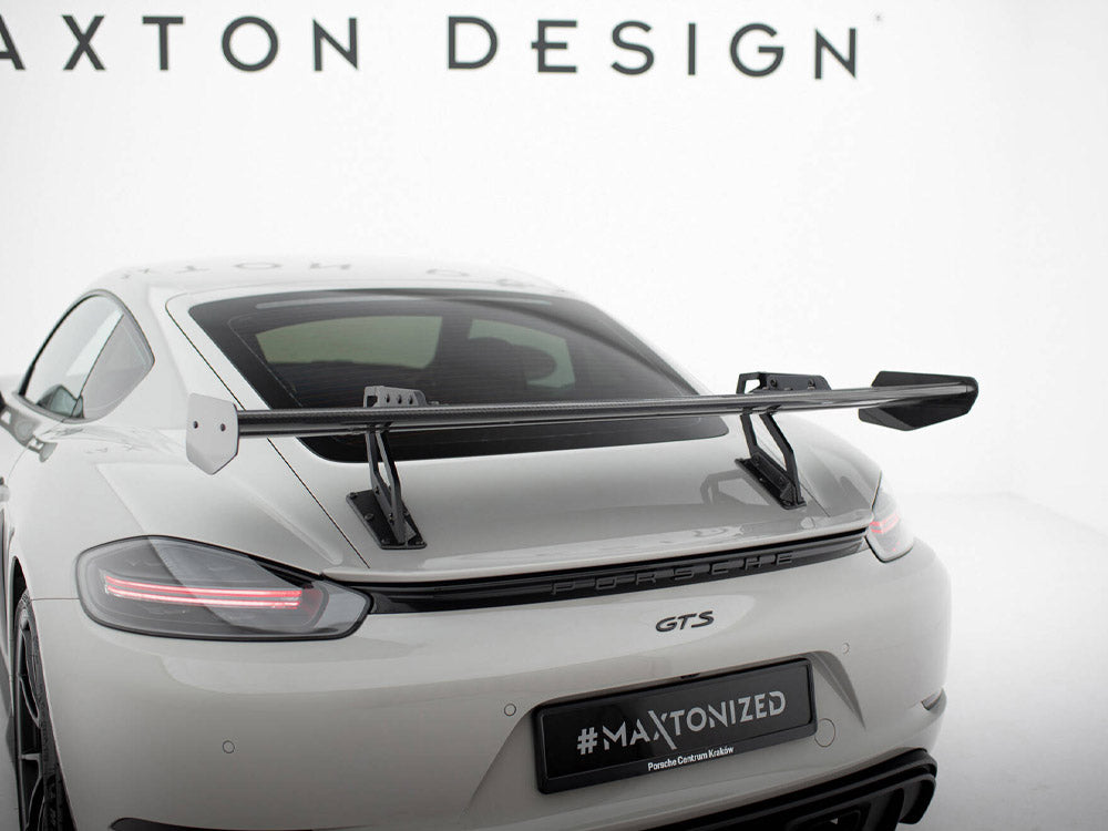 Maxton Design Carbon Spoiler With Upper Swan Mounting V.2 Porsche 718 Cayman GTS 982c