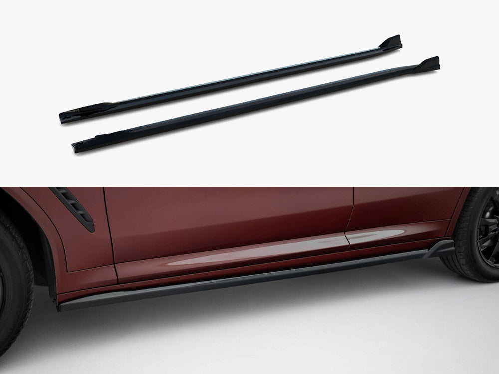 Maxton Design Side Skirts Diffusers BMW iX3 M-Pack G08 Facelift